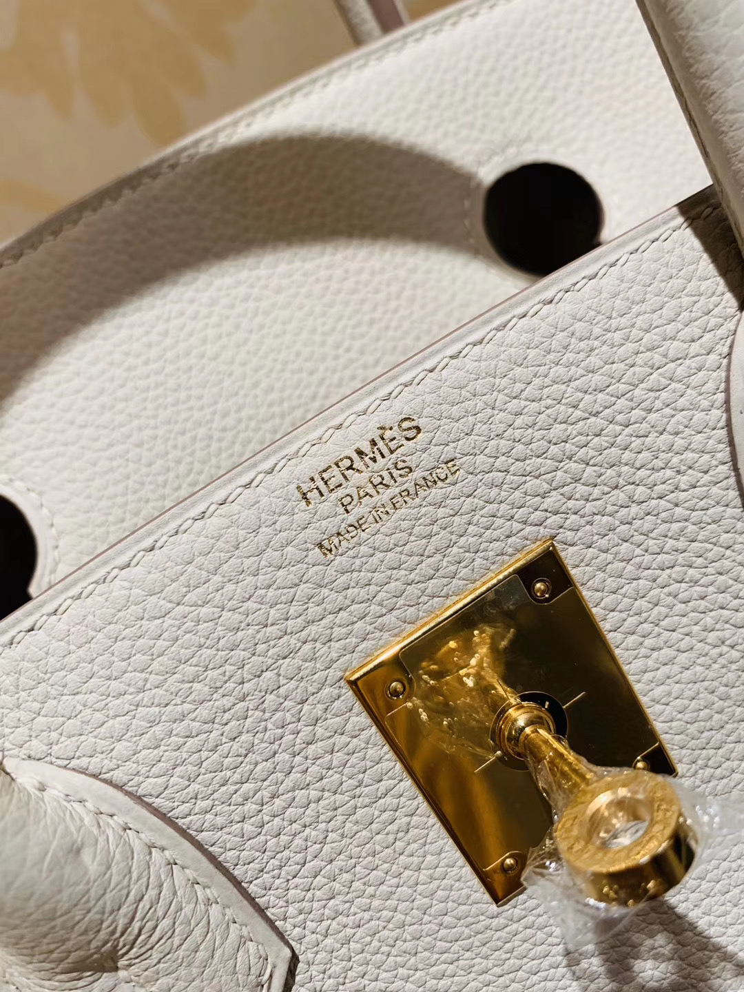 极品工艺：Birkin 30 togo皮 10奶昔白craie 金扣 就是这个白富美  人气销量冠军