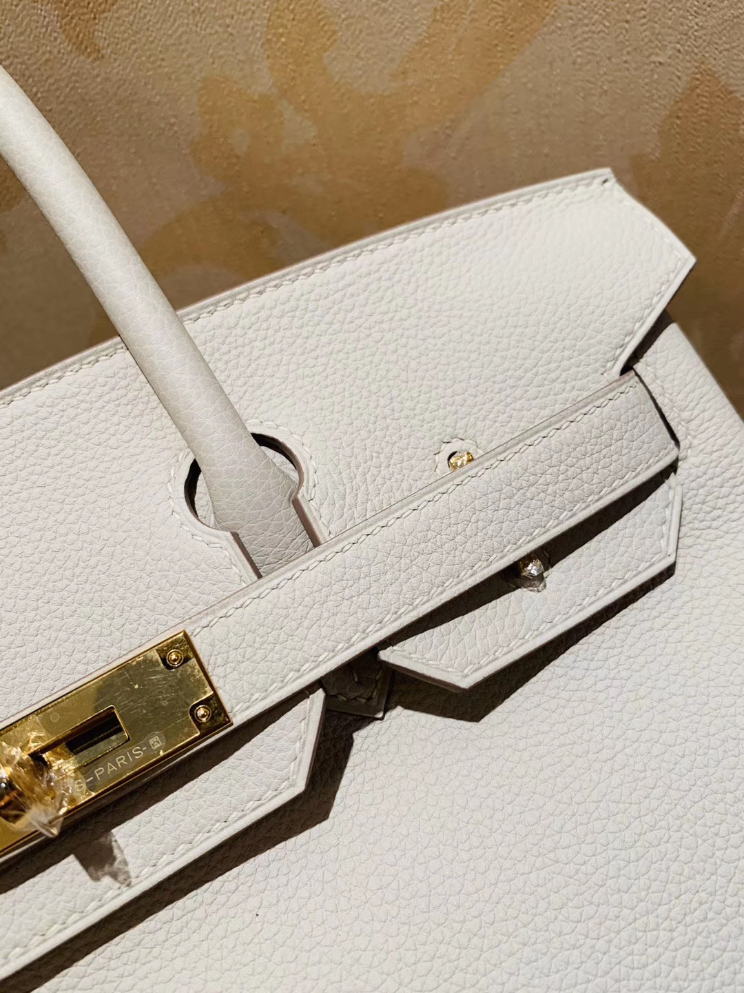 极品工艺：Birkin 30 togo皮 10奶昔白craie 金扣 就是这个白富美  人气销量冠军