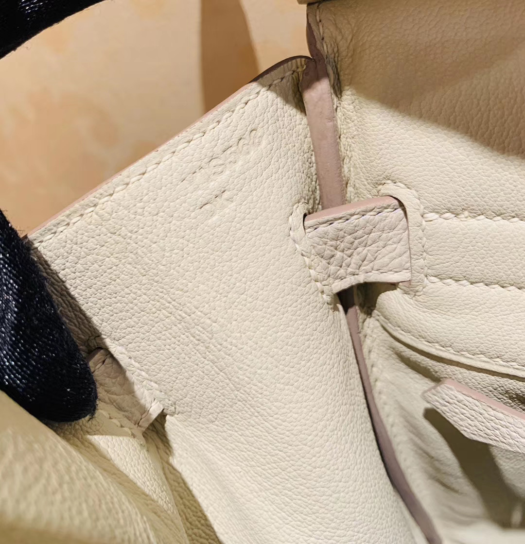 极品工艺：Birkin 30 togo皮 10奶昔白craie 金扣 就是这个白富美  人气销量冠军