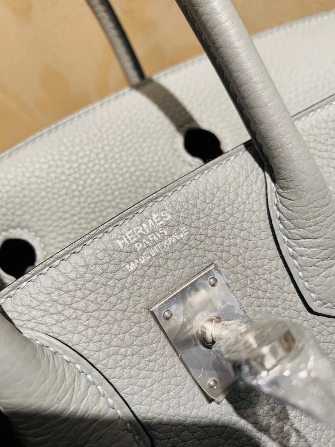 Hermes Birkin 25CM Togo皮 4Z海鸥灰 Gris mouette拉丝银扣 人气冷灰色 百搭神色