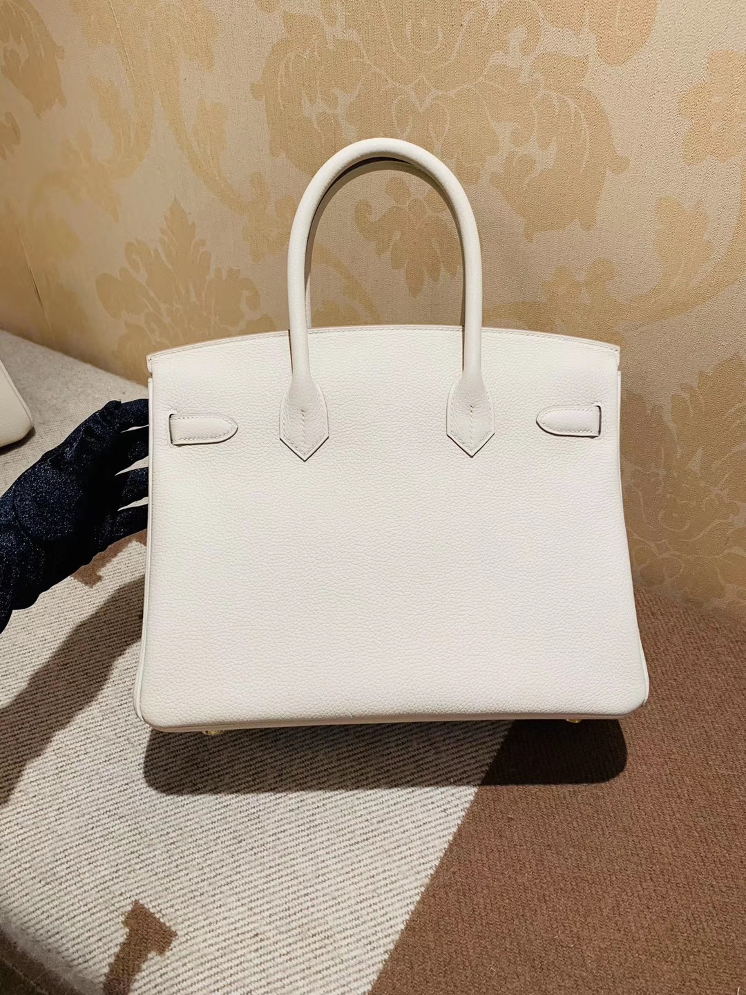 极品工艺：Birkin 30 togo皮 10奶昔白craie 金扣 就是这个白富美  人气销量冠军