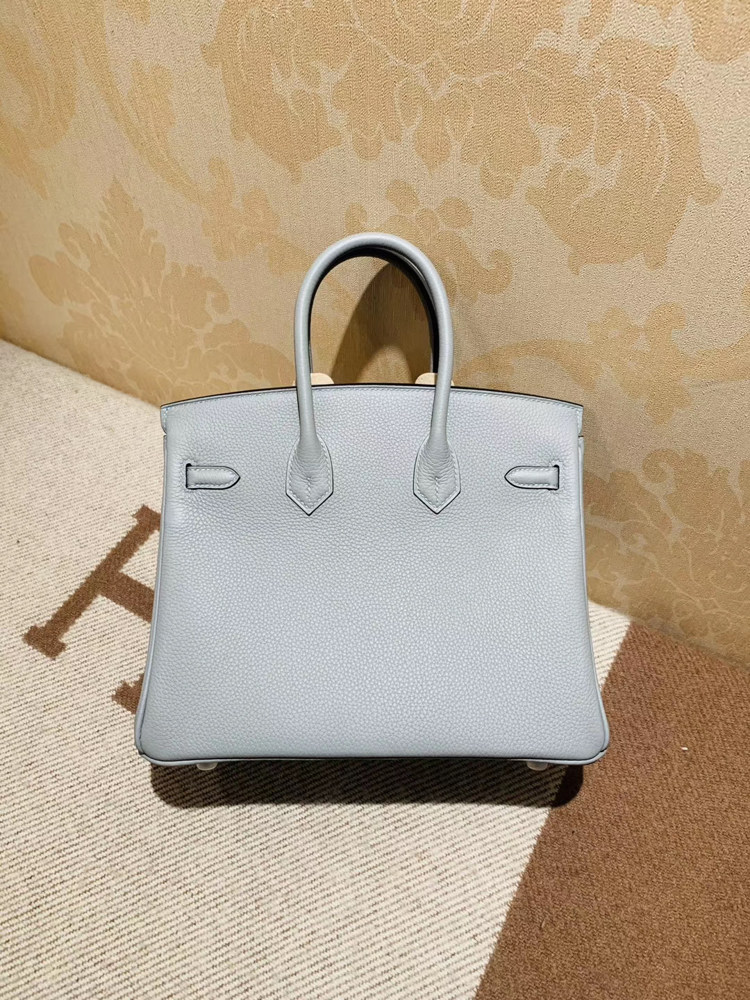 Hermes Birkin 25CM Togo皮 4Z海鸥灰 Gris mouette拉丝银扣 人气冷灰色 百搭神色