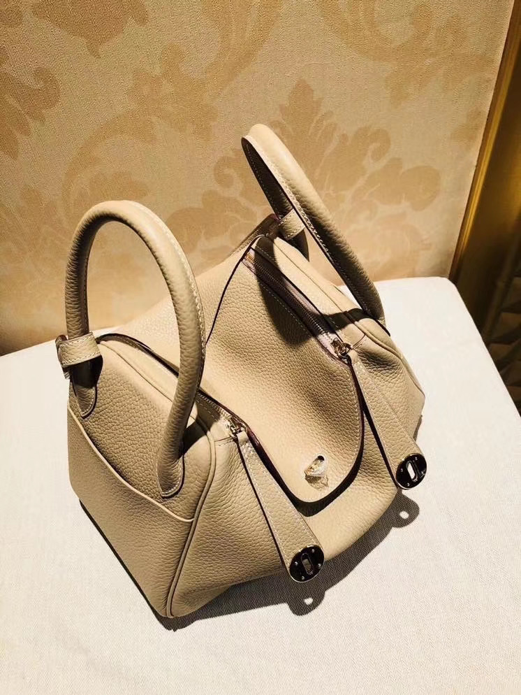 Lindy 26cm 斑鸠灰 Togo牛皮进口 银扣 全手工缝制