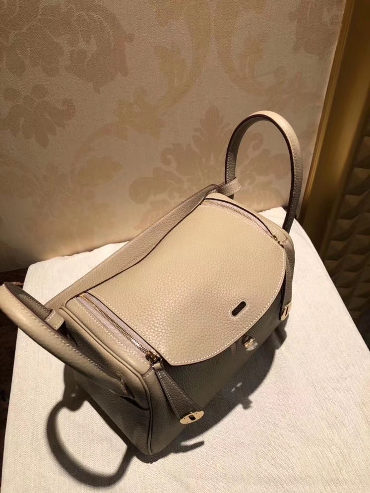 Lindy 26cm 斑鸠灰 Togo牛皮进口 银扣 全手工缝制