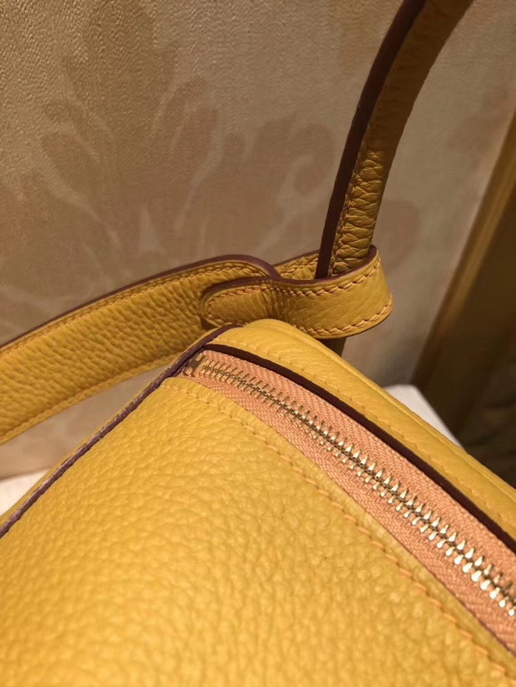 Lindy 26cm 琥珀黄 Togo牛皮进口 金扣 全手工缝制