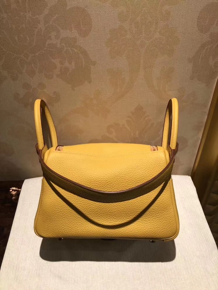 Lindy 26cm 琥珀黄 Togo牛皮进口 金扣 全手工缝制